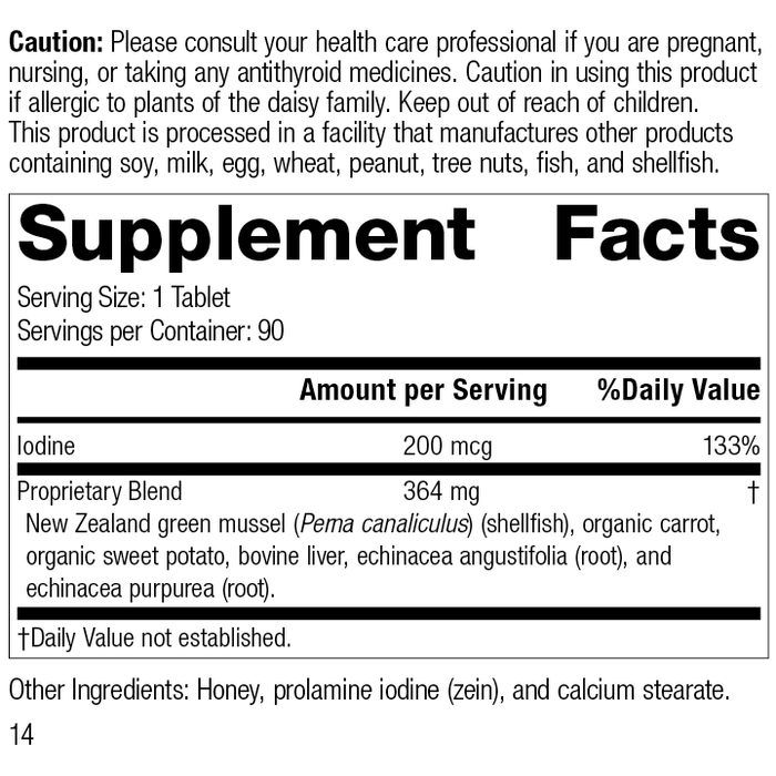 Iodomere®, 90 Tablets, Rev 14 Supplement Facts