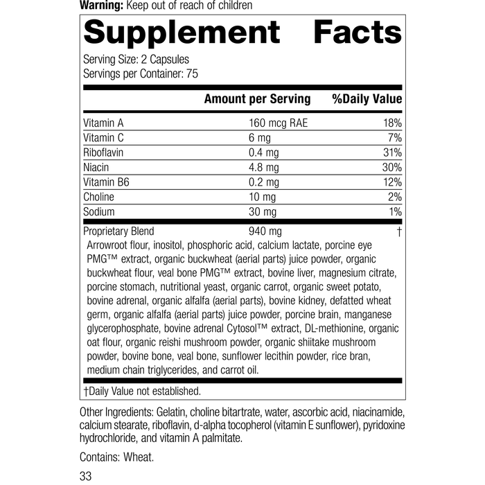 Eyeplex®, 150 Capsules, Rev 33 Supplement Facts