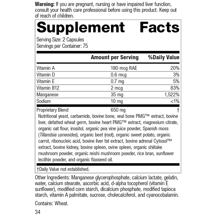 Ligaplex® II, 150 Capsules, Rev 32 Supplement Facts