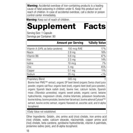 Livaplex 5375-15 Supplement Label