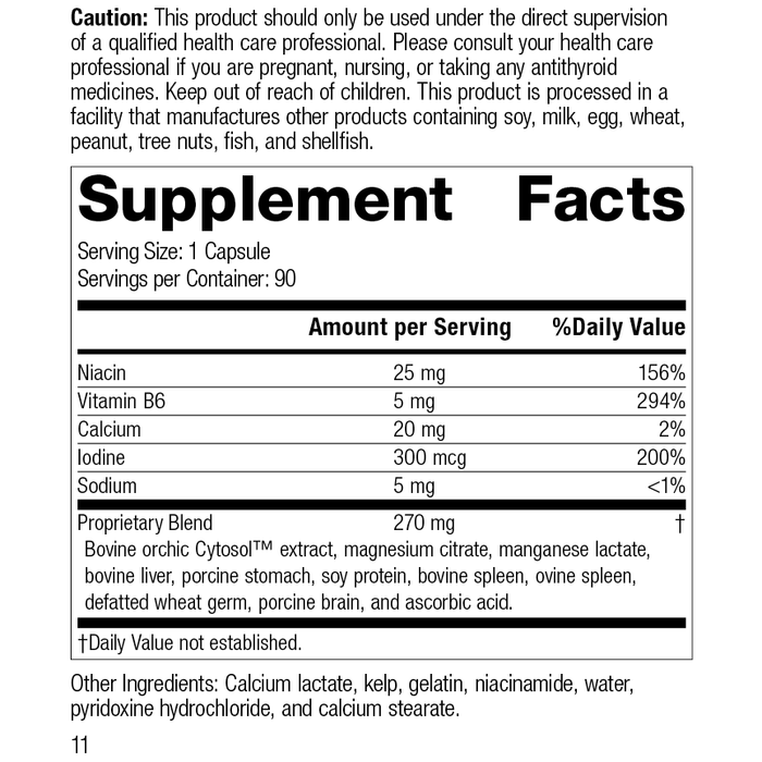 Min-Chex®, 90 Capsules, Rev 11 Supplement Facts