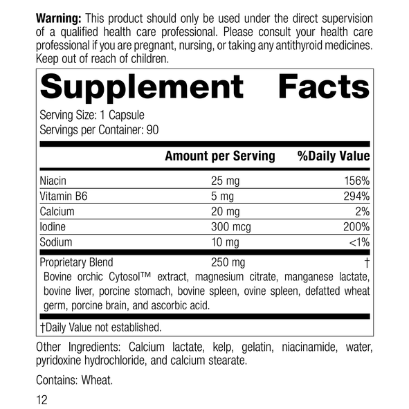 Min-Chex®, 90 Capsules, Rev 11 Supplement Facts