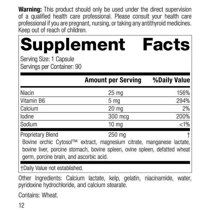 Min-Chex®, 90 Capsules, Rev 11 Supplement Facts