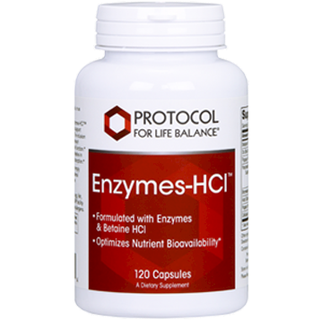 Protocol For Life Balance, Enzymes-HCl 120 caps