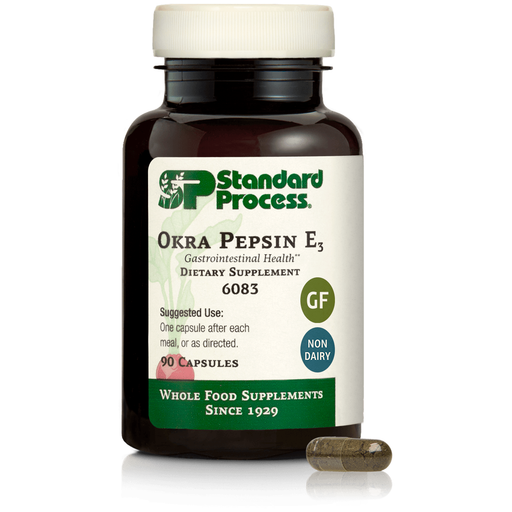 Okra Pepsin E3, 90 Capsules