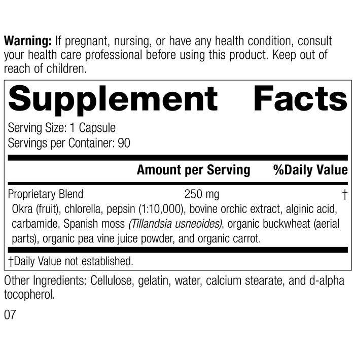 Okra Pepsin E3, 90 Capsules, Rev 03 Supplement Facts