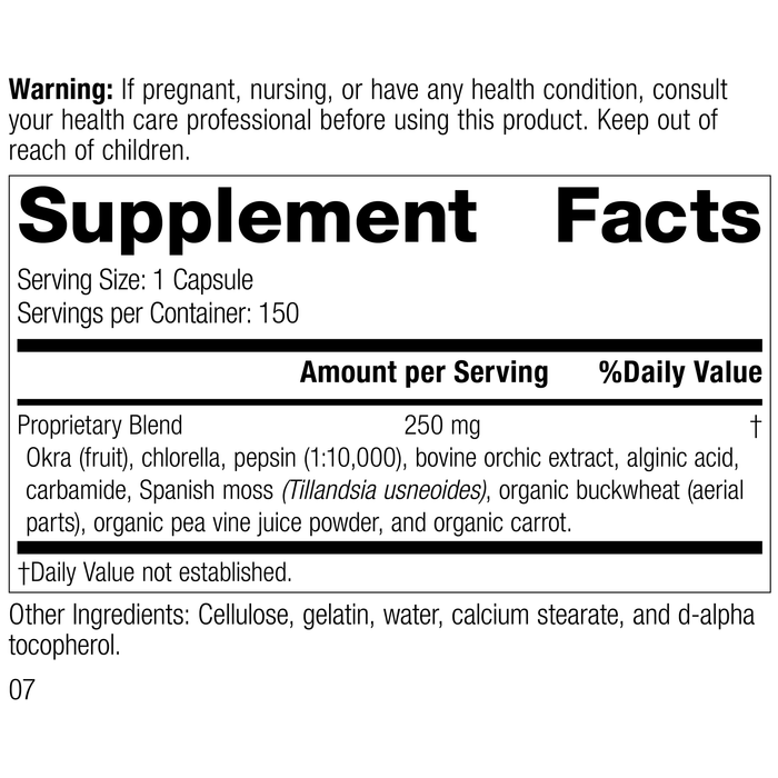 Okra Pepsin E3, 150 Capsules, Rev 03 Supplement Facts