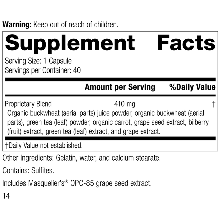 OPC Synergy®, 40 Capsules, Rev 13, Supplement Facts