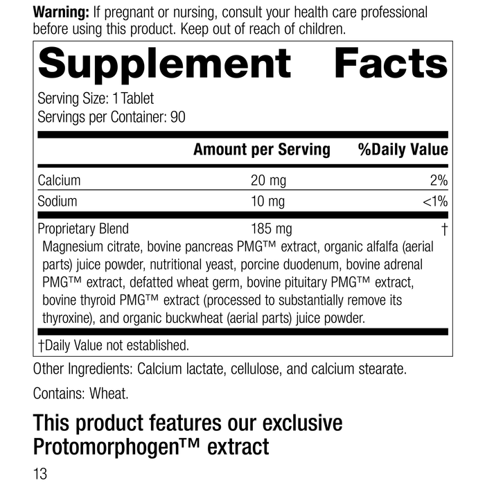 Paraplex®, 90 Tablets, Rev 11 Supplement Facts