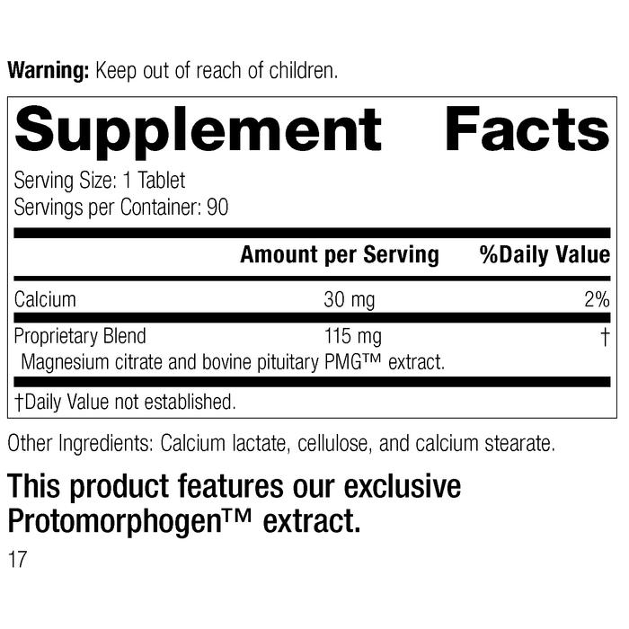 Pituitrophin PMG®, 90 Tablets, Rev 17 Supplement Facts