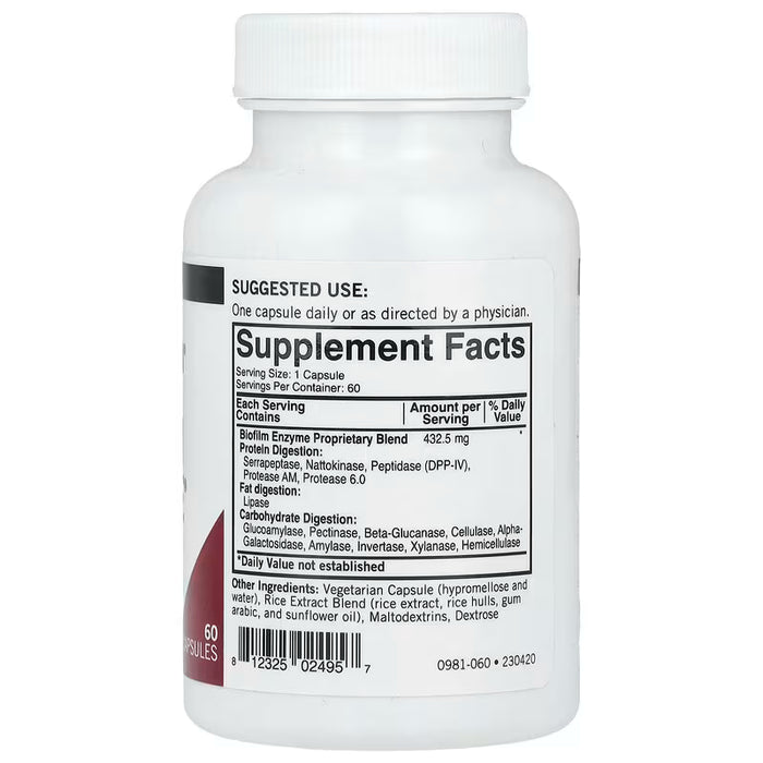 Product label image of Biofilm Defense 60 caps by Kirkman Labs