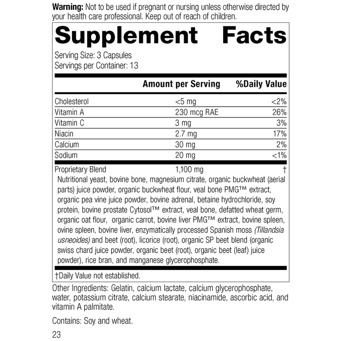 Rumaplex®, 40 Capsules, Rev 23 Supplement Facts
