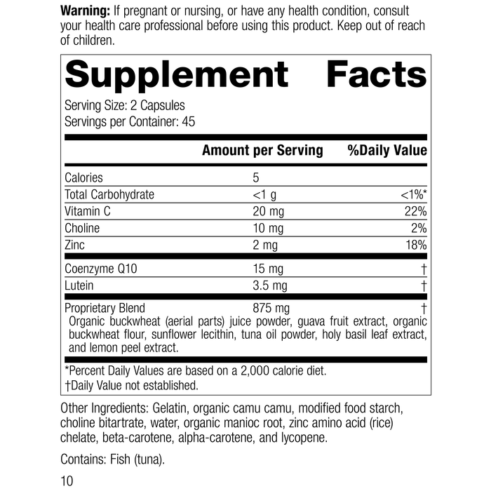 Regeneplex, Rev 07 Supplement Facts