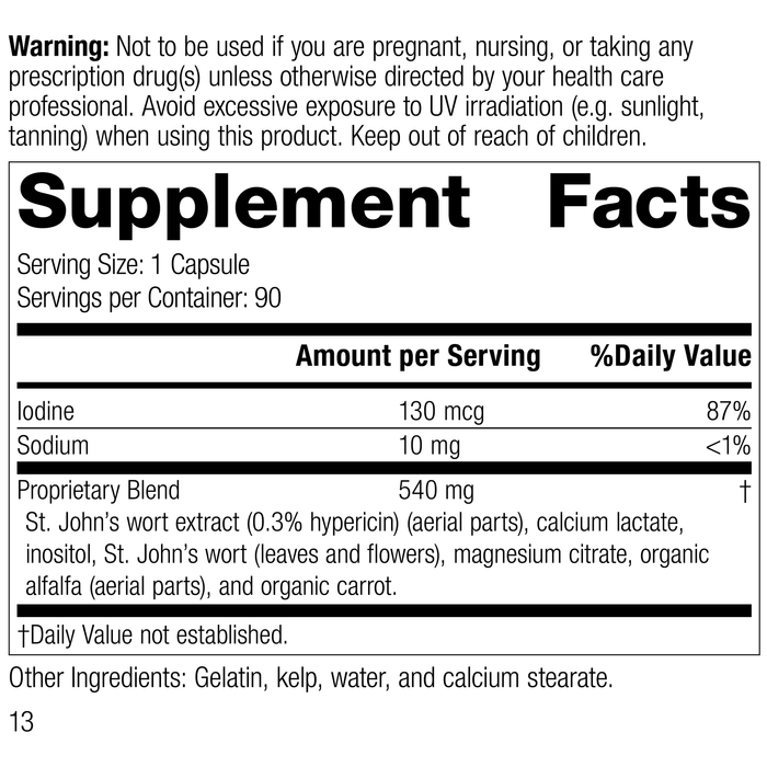 St. John's Wort-IMT™, 90 Capsules, Rev 12 Supplement Facts