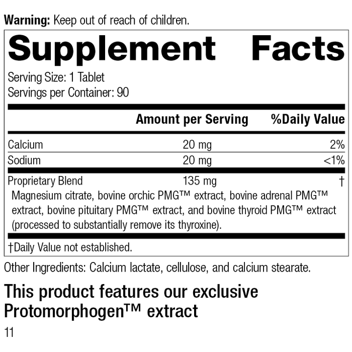Symplex® M, 90 Tablets, Rev 10 Supplement Facts