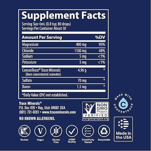 Ionic Magnesium 400 mg by Trace Minerals Research