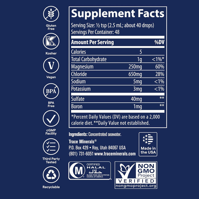 ConcenTrace Trace Mineral Drops by Trace Minerals Research