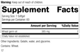 8225 Wheat Germ Oil R16 Supplement Facts