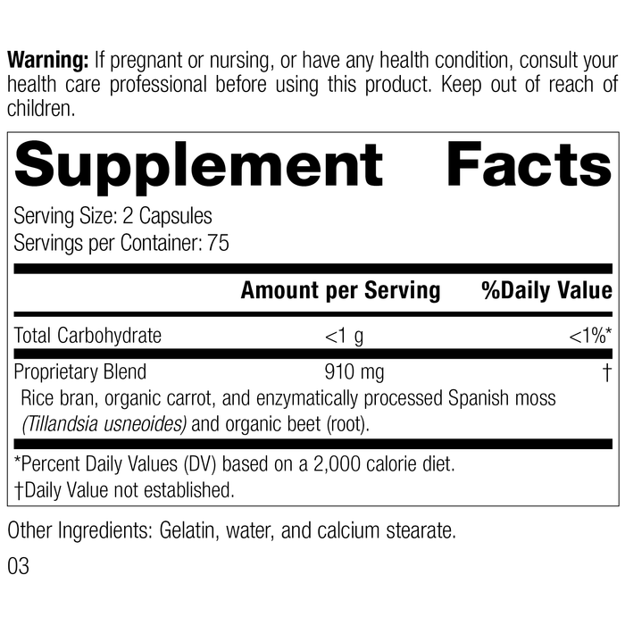 8445 Zymex R02 Supplement Facts