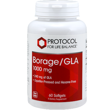 Protocol For Life Balance, Borage/GLA 1000 mg 60 softgels