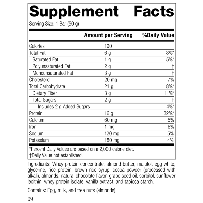 StandardBar®-Cocoa Crisp, Rev 06 Supplement Facts