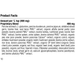 supplement fact label