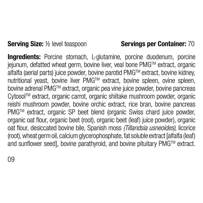 supplement fact label