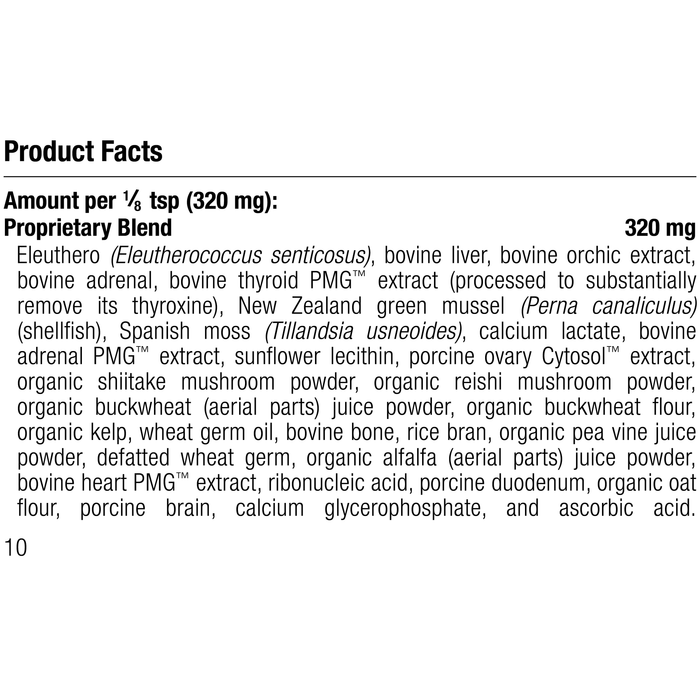 Canine Thyroid Support, 25 g, Rev 10 Supplement Facts