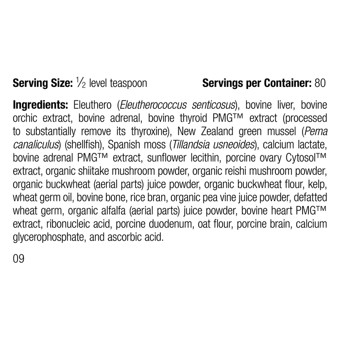 Canine Thyroid Support, 100 g, Rev 09 Supplement Facts