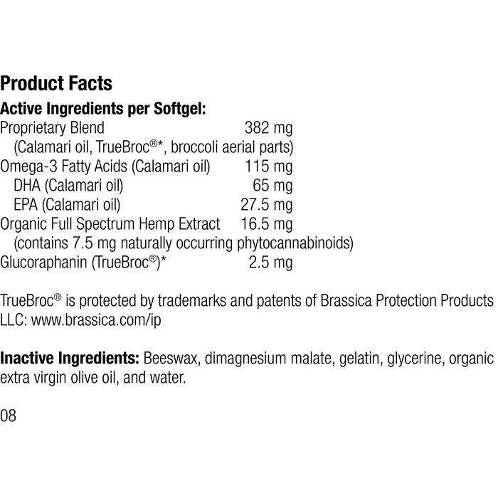 Canine Hemp Oil Complex™, 60 Softgels, Rev 06 Supplement Facts