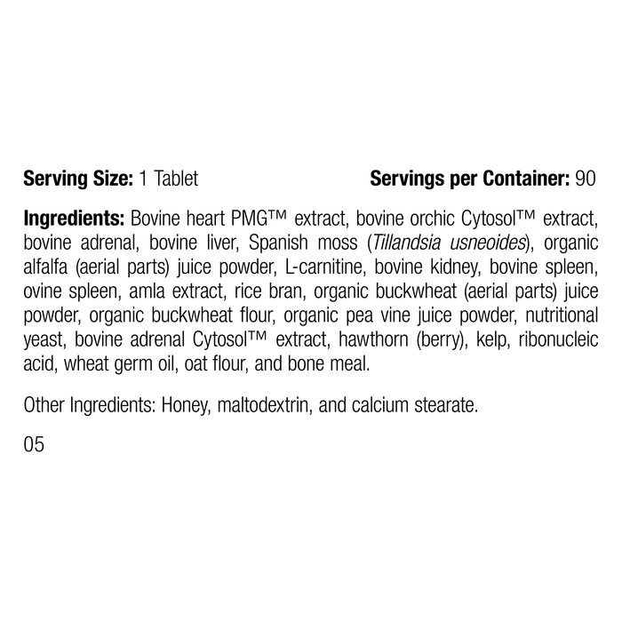 Feline Cardiac Support, 90 Tablets, Rev 05 Supplement Facts