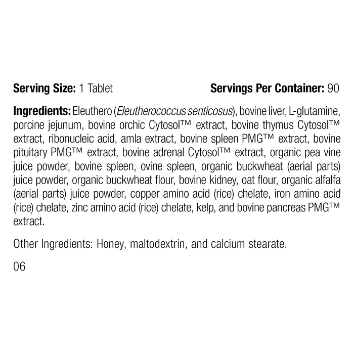 Feline Immune System Support, 90 Tablets, Rev 04 Supplement Facts