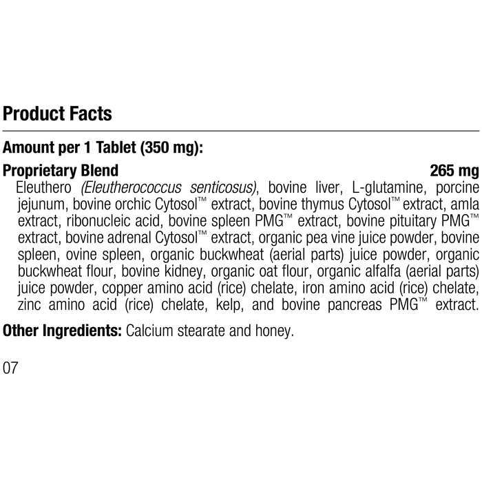 Feline Immune System Support, 90 Tablets, Rev 04 Supplement Facts