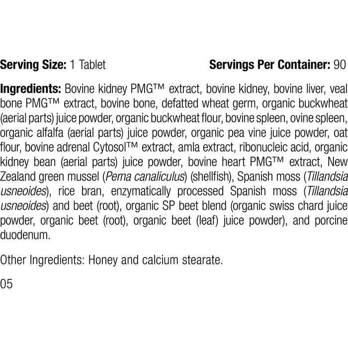 Feline Renal Support, 90 Tablets, Rev 05 Supplement Facts