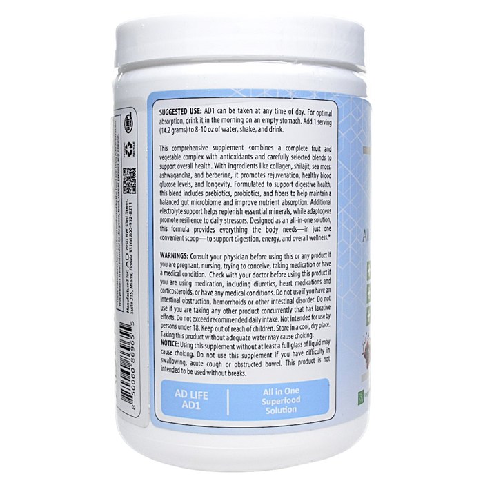 Project AD's AD1 24 servings Berry Blast suggested use