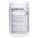 Project AD's AD1 24 servings Berry Blast supplement facts label