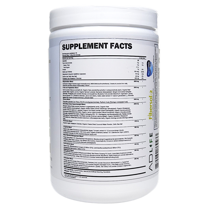 Project AD's AD1 24 servings Chocolate Milk supplement facts label