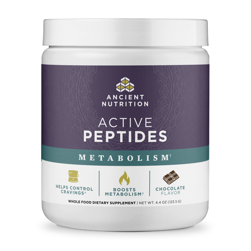 Active Peptides Powder, Chocolate 25 Servings by Ancient Nutrition
