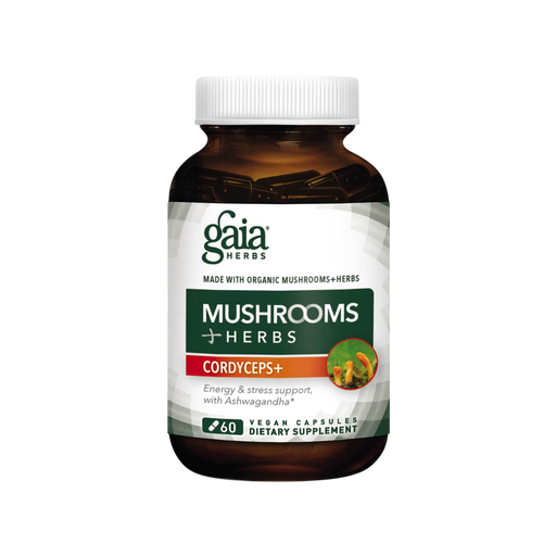 Adaptogen Performance Mushrooms & Herbs 60 Capsules by Gaia Herbs