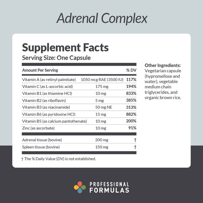 Adrenal Complex 180 capsules by Professional Formulas