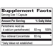 Adreno Trophic 100 caps Supplement facts label