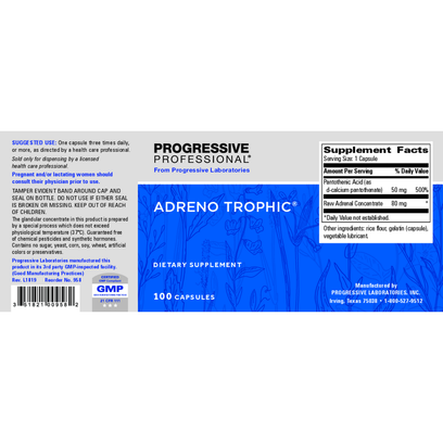 Adreno Trophic 100 caps full label