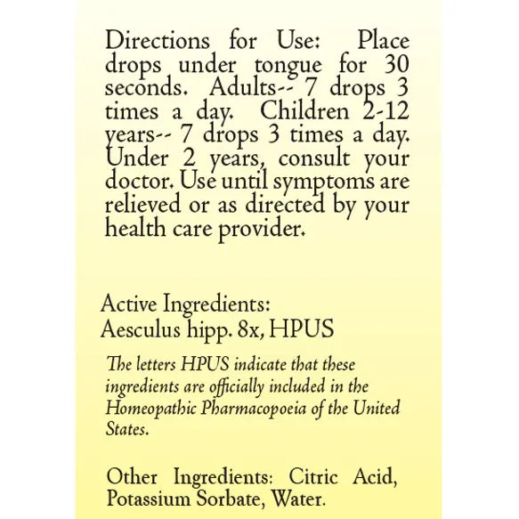 Aesculus 8X 30 ml by True Botanica