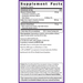 All Flora Probiotic Menopause Balance 30 Capsules by New Chapter supplement facts label
