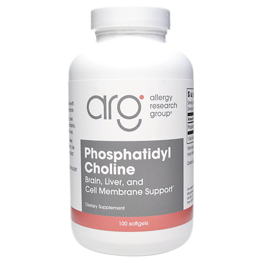 Bottle of Allergy Research Group's Phosphatidyl Choline 100 softgels