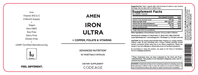 Amen Iron Ultra 60 Capsules by CodeAge information label
