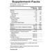 Amino Whey Pro Advantage Natura Health Products Supplement Facts label