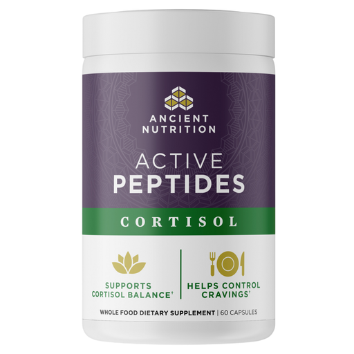 Bottle of Ancient Nutrition's Active Peptides Cortisol 60 capsules