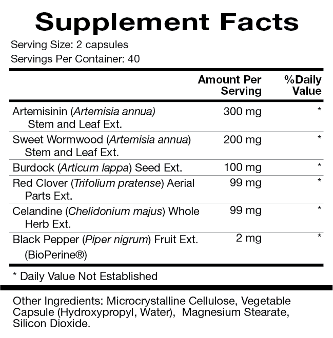 Artemis Plus™ by Natura Health Products Supplement Facts Label