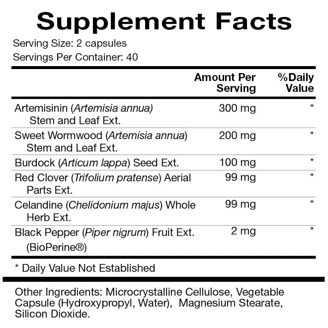 Artemis Plus™ by Natura Health Products Supplement Facts Label